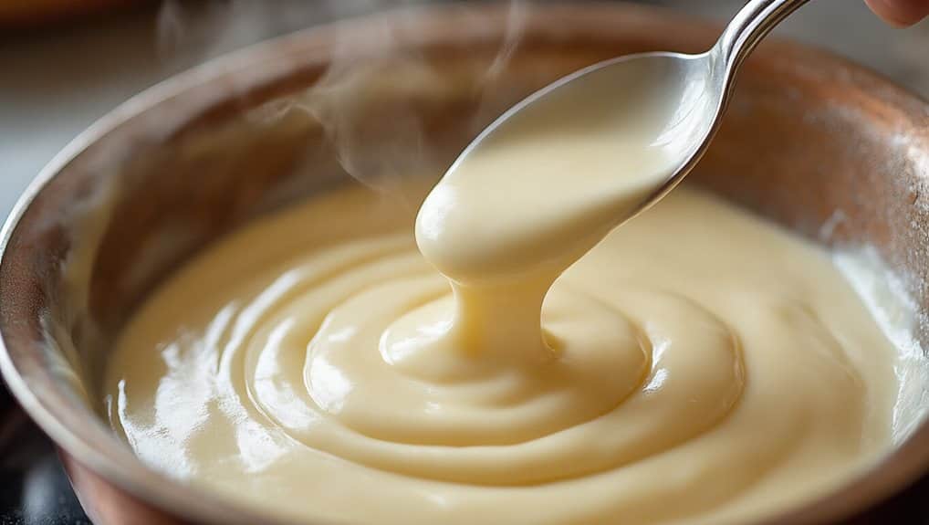 roux warm milk gradual cheese