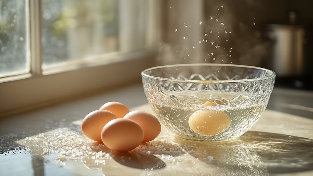 salt and vinegar prevent egg cracks