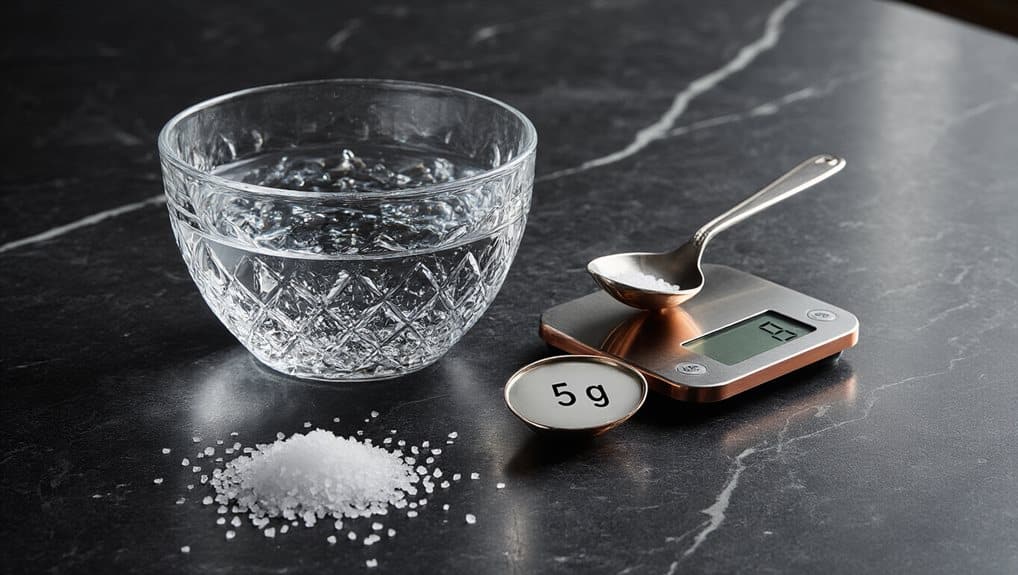 salt density affects weight to volume