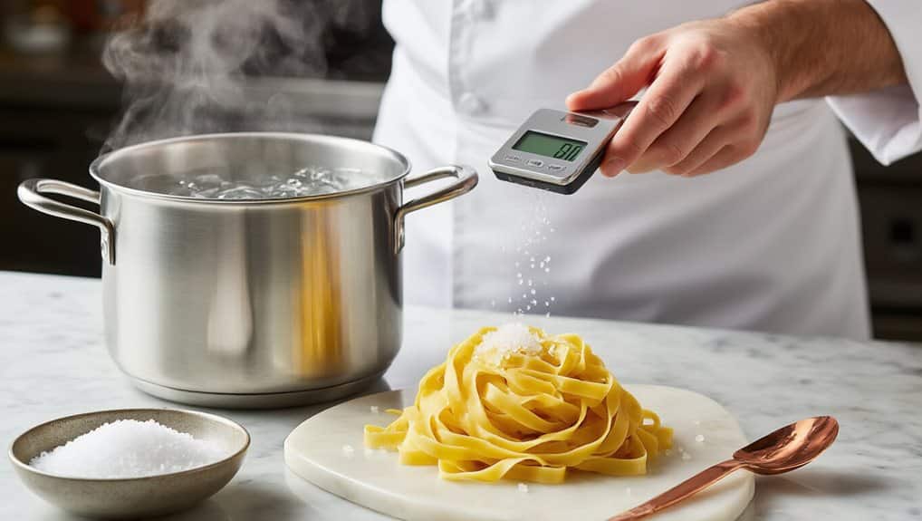 salted pasta water variations noted