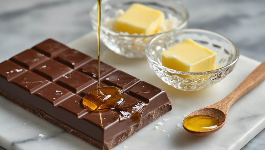 seizing chocolate add oil gradually