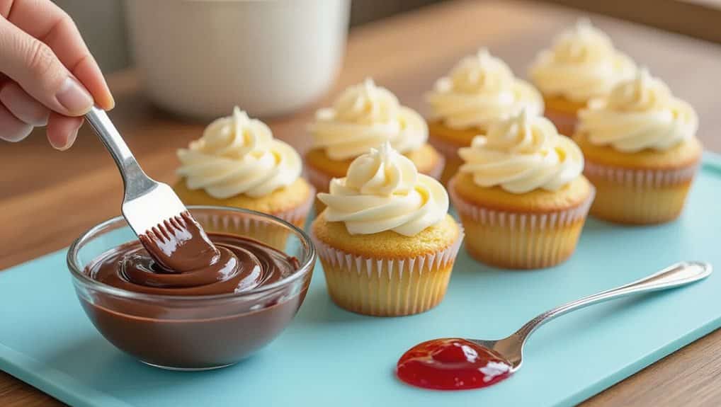 soft frosting firm filling spoon spreadable