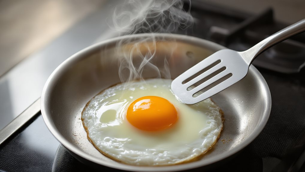steam cooked eggs no flip needed