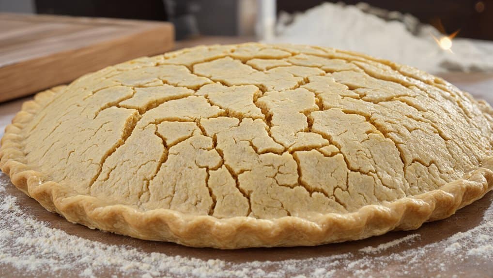 stop mixing for flakiest crust