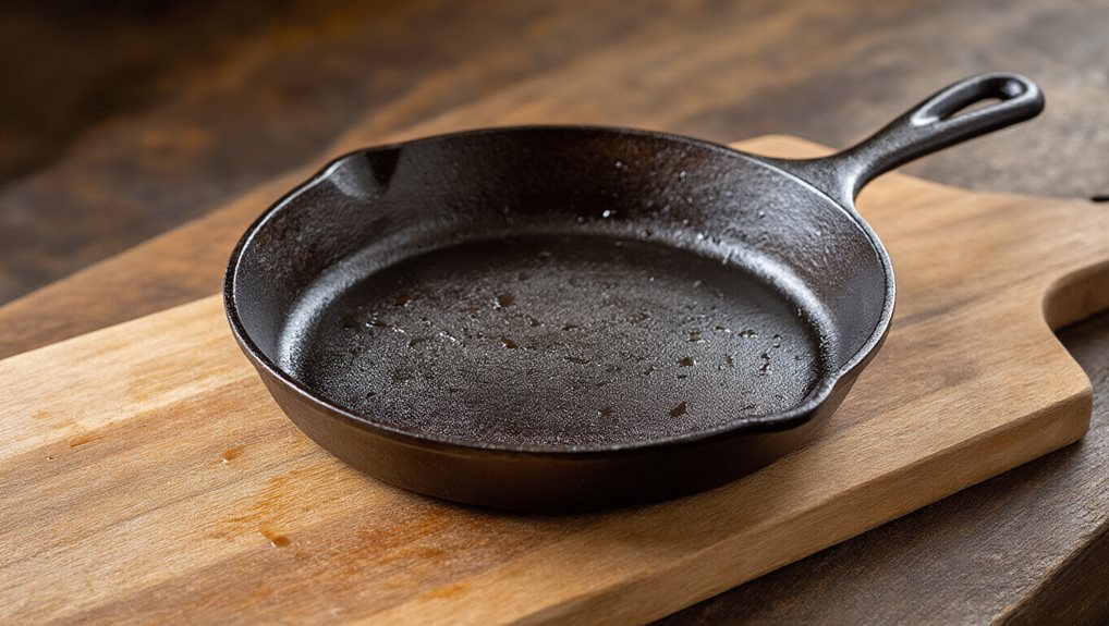 thin oil coat mid bake finishes smoothly