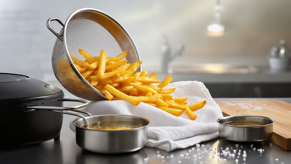 two stage fry for crispness