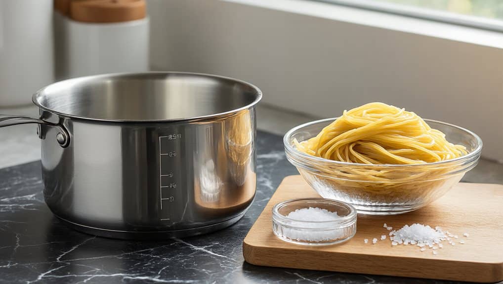 water to pasta salt guidance