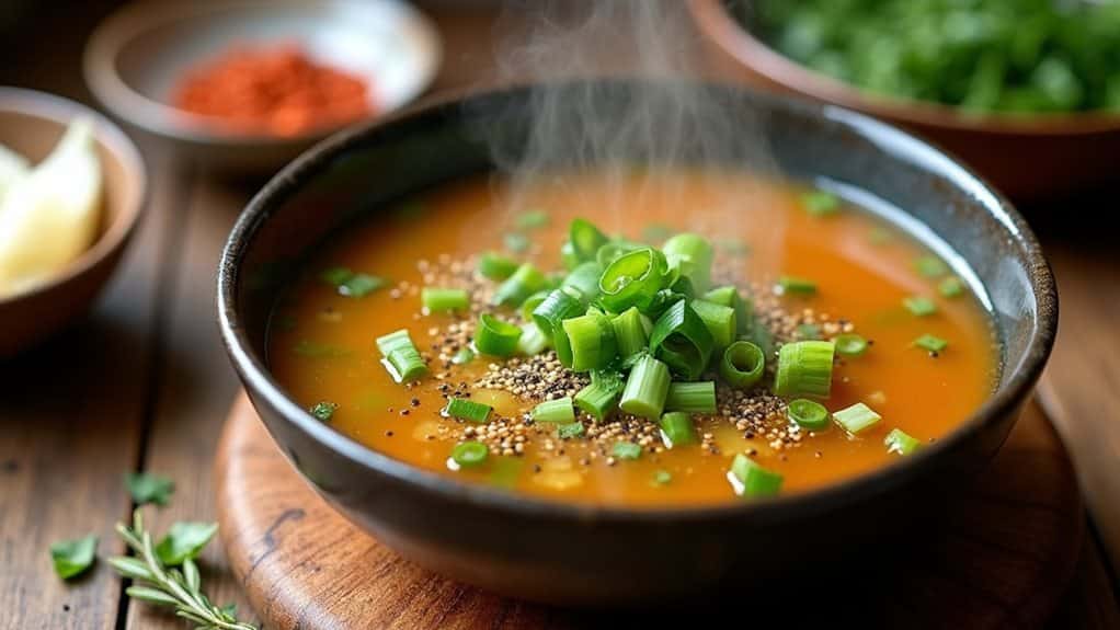 enhance broth with aromatics
