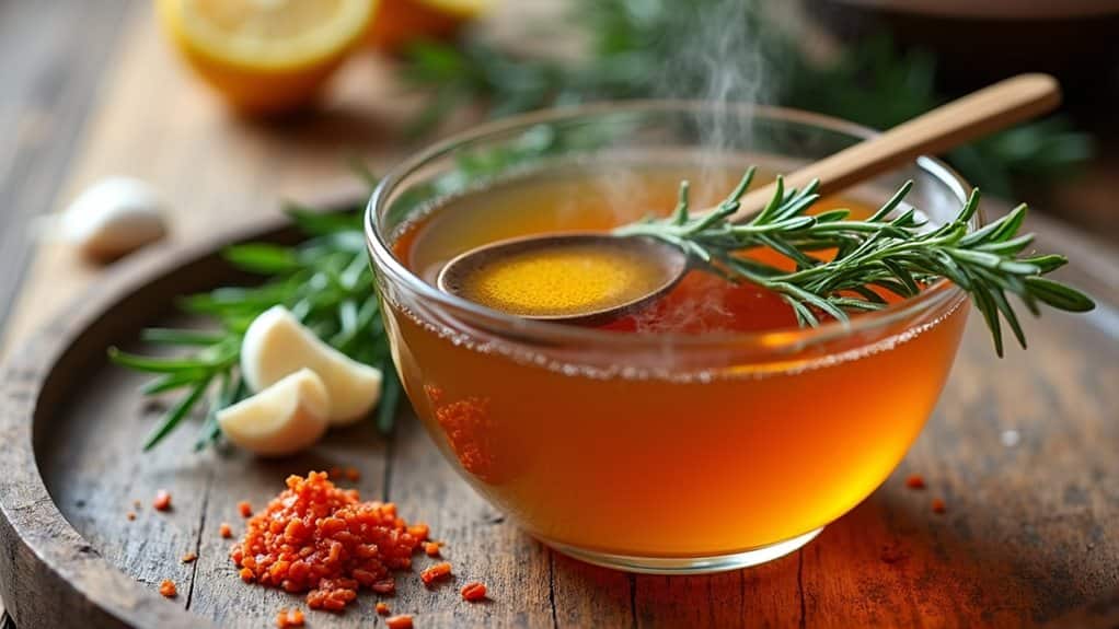 enhance broth with seasonings