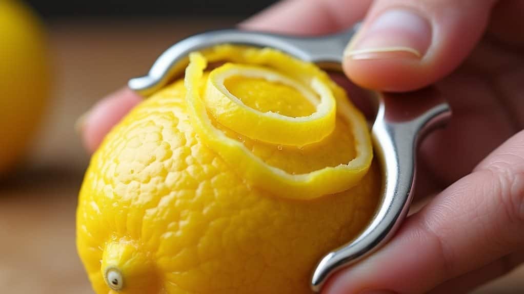 peel lemon s bright zest