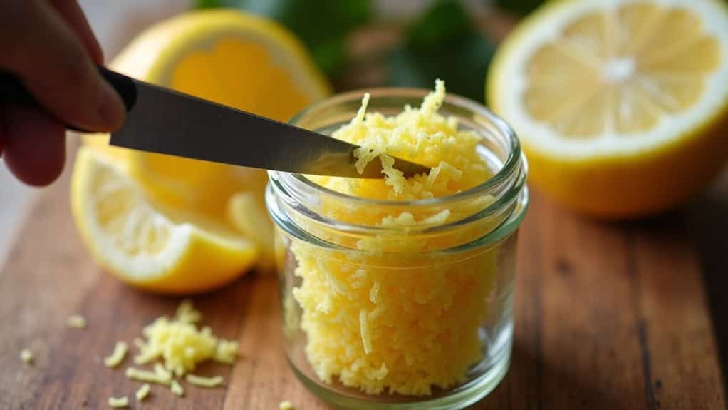 store zest in freezer