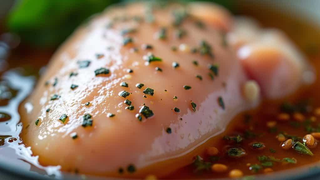 juicy chicken through marinating