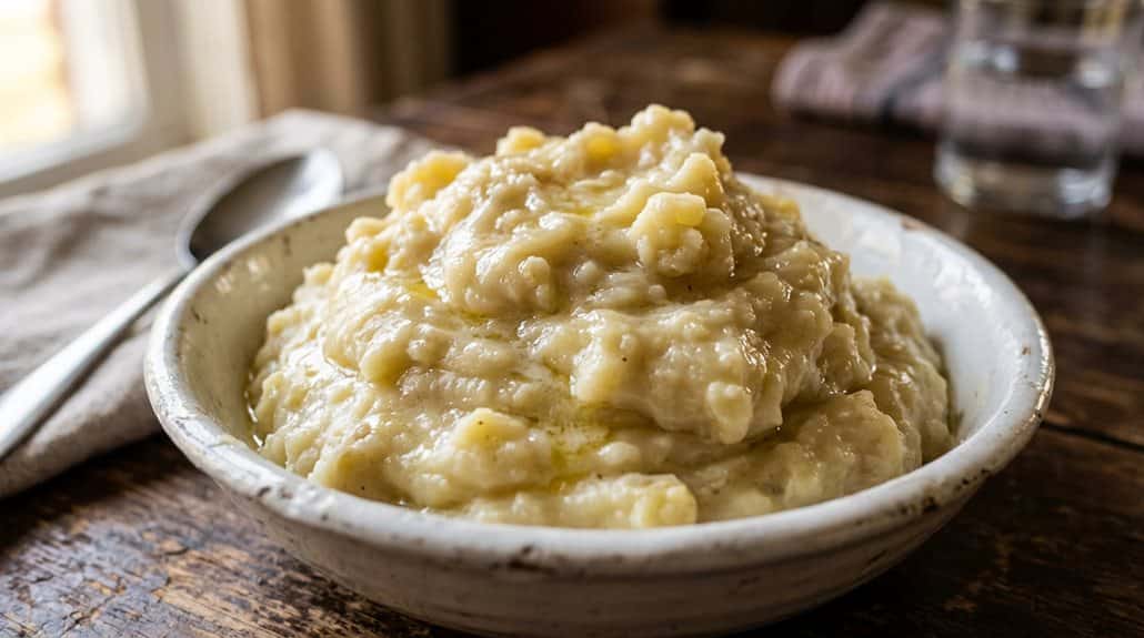 Overmixed mashed potatoes