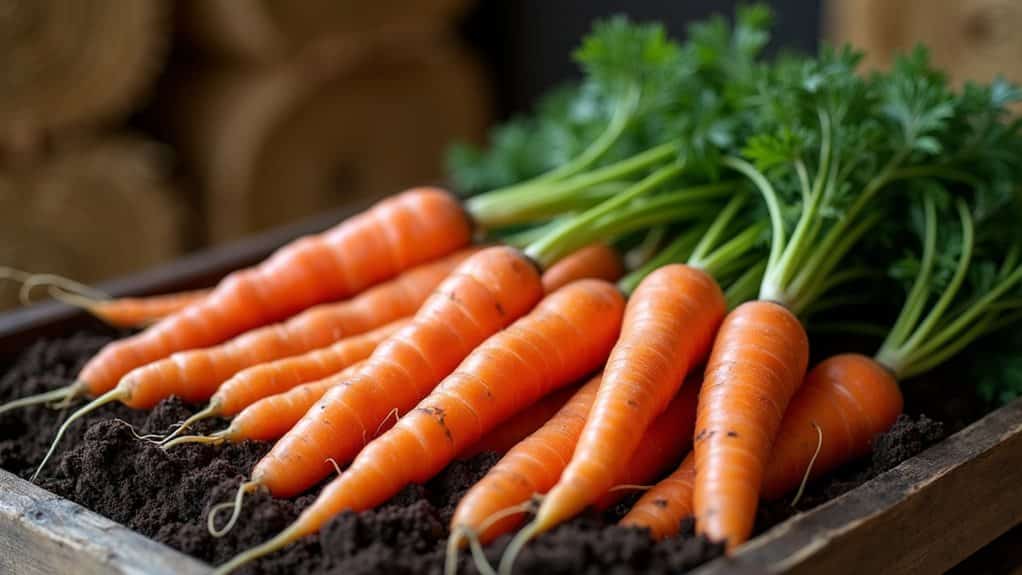 store carrots in humid cold conditions